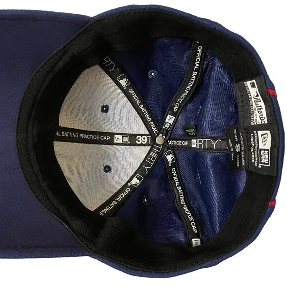 Chicago Cubs New Era 39Thirty Flex Fitted Official Batting Cap/Hat Size L/XL - Picture 5 of 6